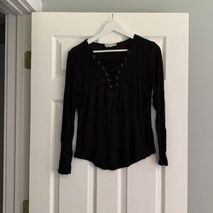 Medium Kohls black long sleeve with front detail